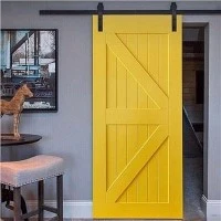 Grange coulissante en bois porte